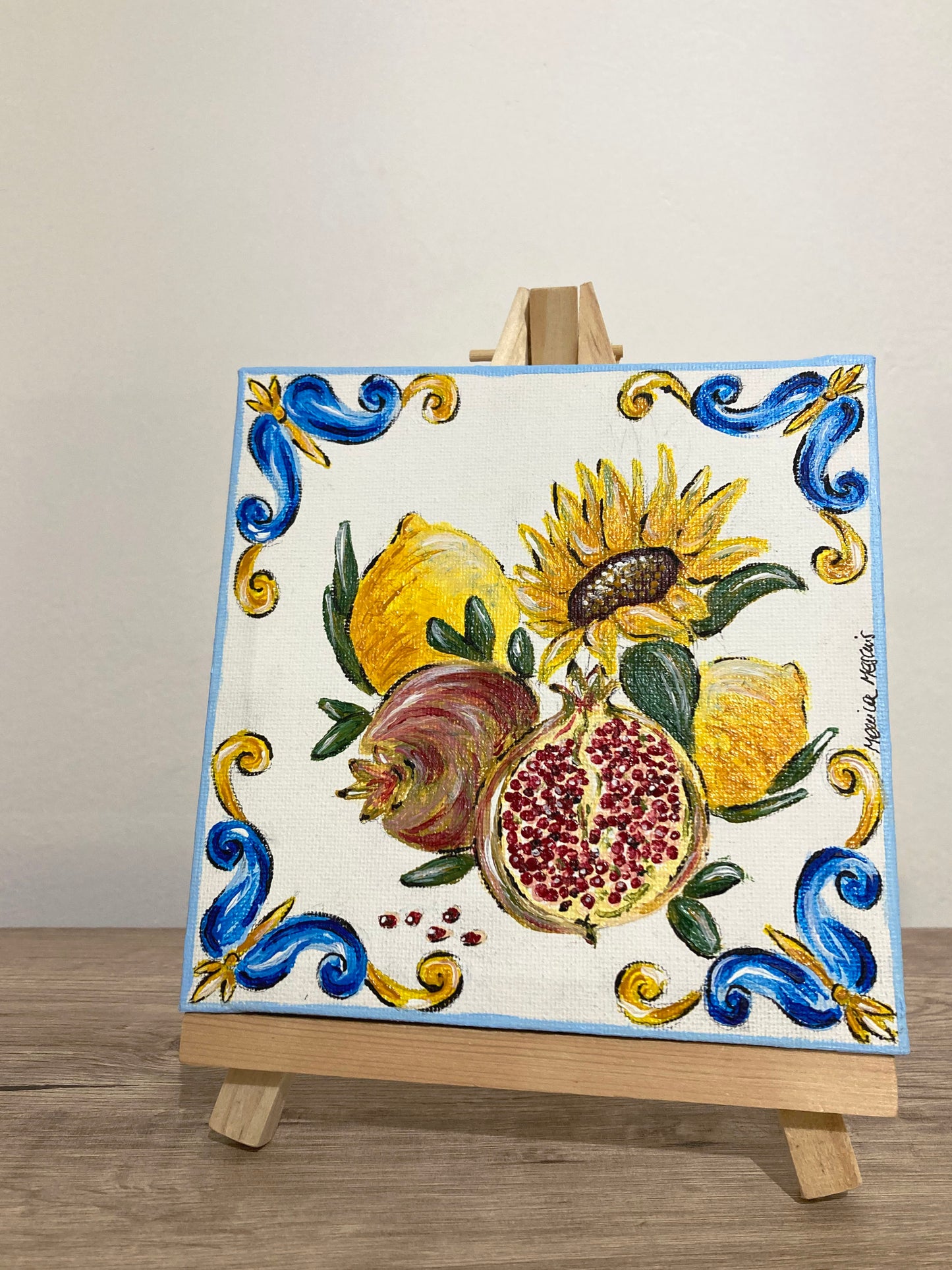 Acrilici di Sicilia - Minitela Girasole