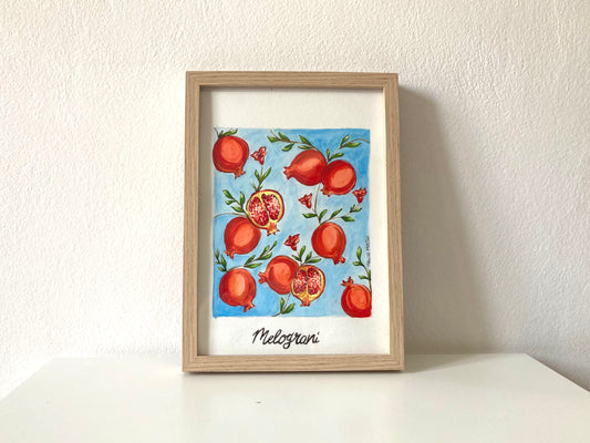 Acquerello di Sicilia - Melograni