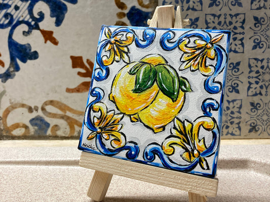 Acrilici di Sicilia - Minitela Limoni