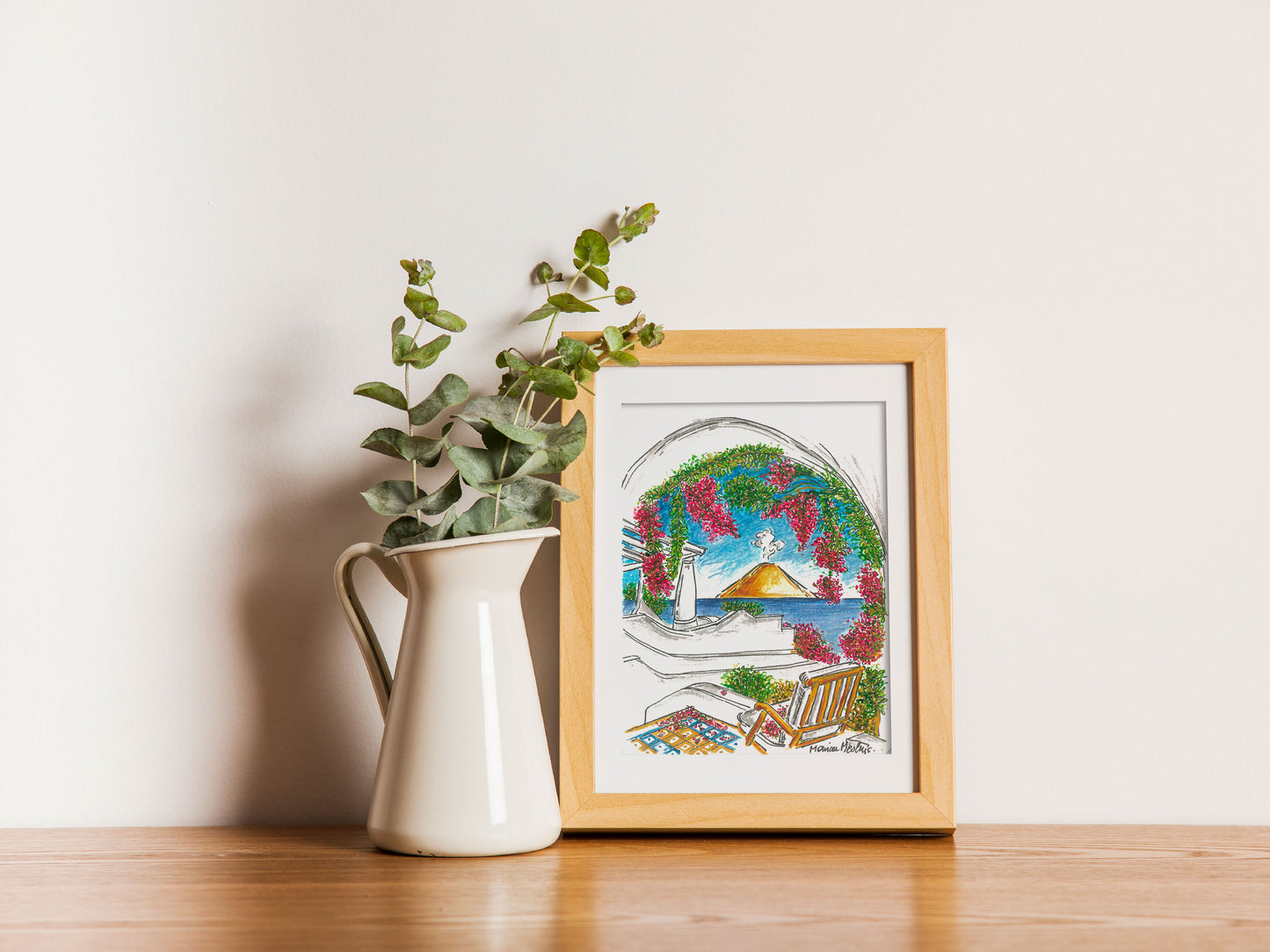 Acquerello di Sicilia - Stromboli da Panarea