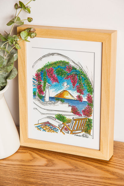 Acquerello di Sicilia - Stromboli da Panarea