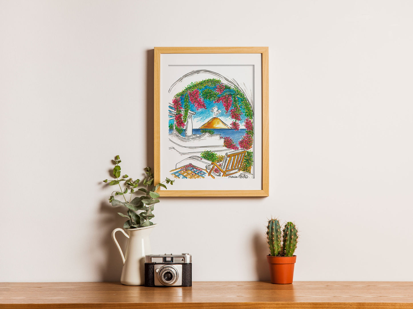 Acquerello di Sicilia - Stromboli da Panarea